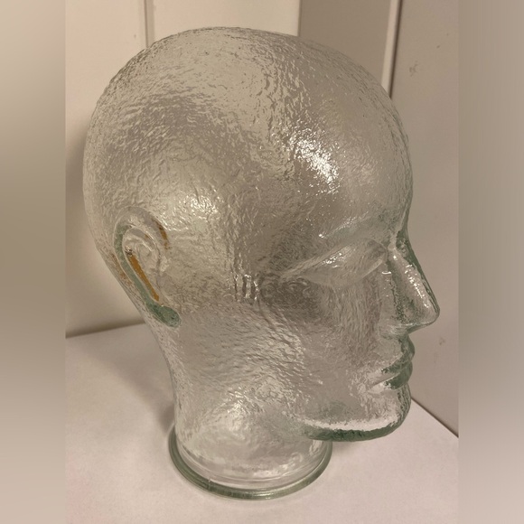 Vintage glass human mannequin Head sculpture head figure wig hat display 60s 70s - Picture 8 of 16